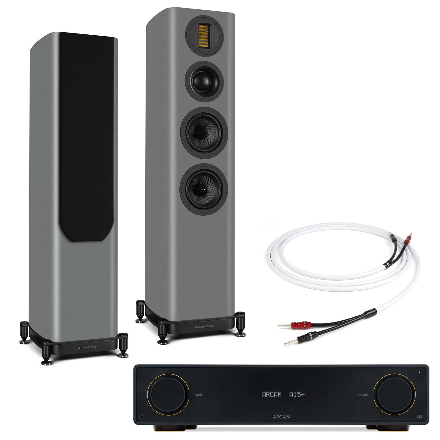 Arcam A15+ with Wharfedale EVO 5.3 Grey