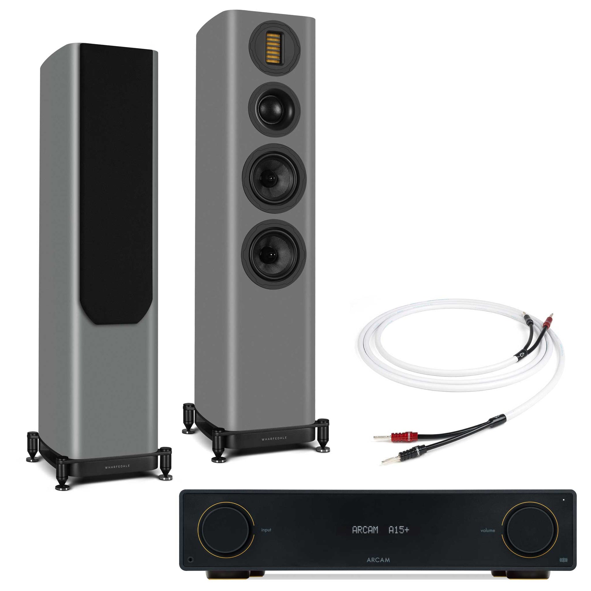 Arcam A15+ with Wharfedale EVO 5.3 Grey