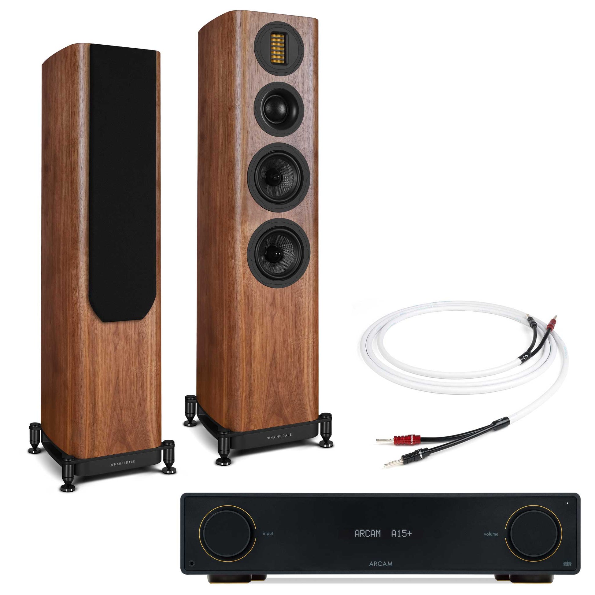 Arcam A15+ with Wharfedale EVO 5.3 Walnut