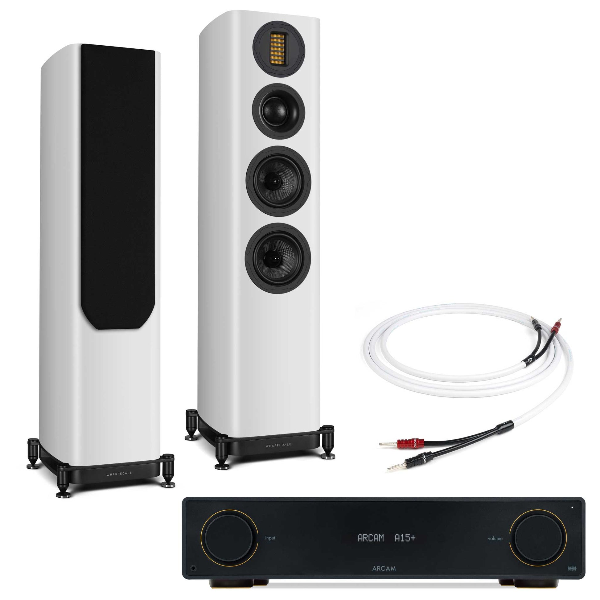Arcam A15+ with Wharfedale EVO 5.3 White