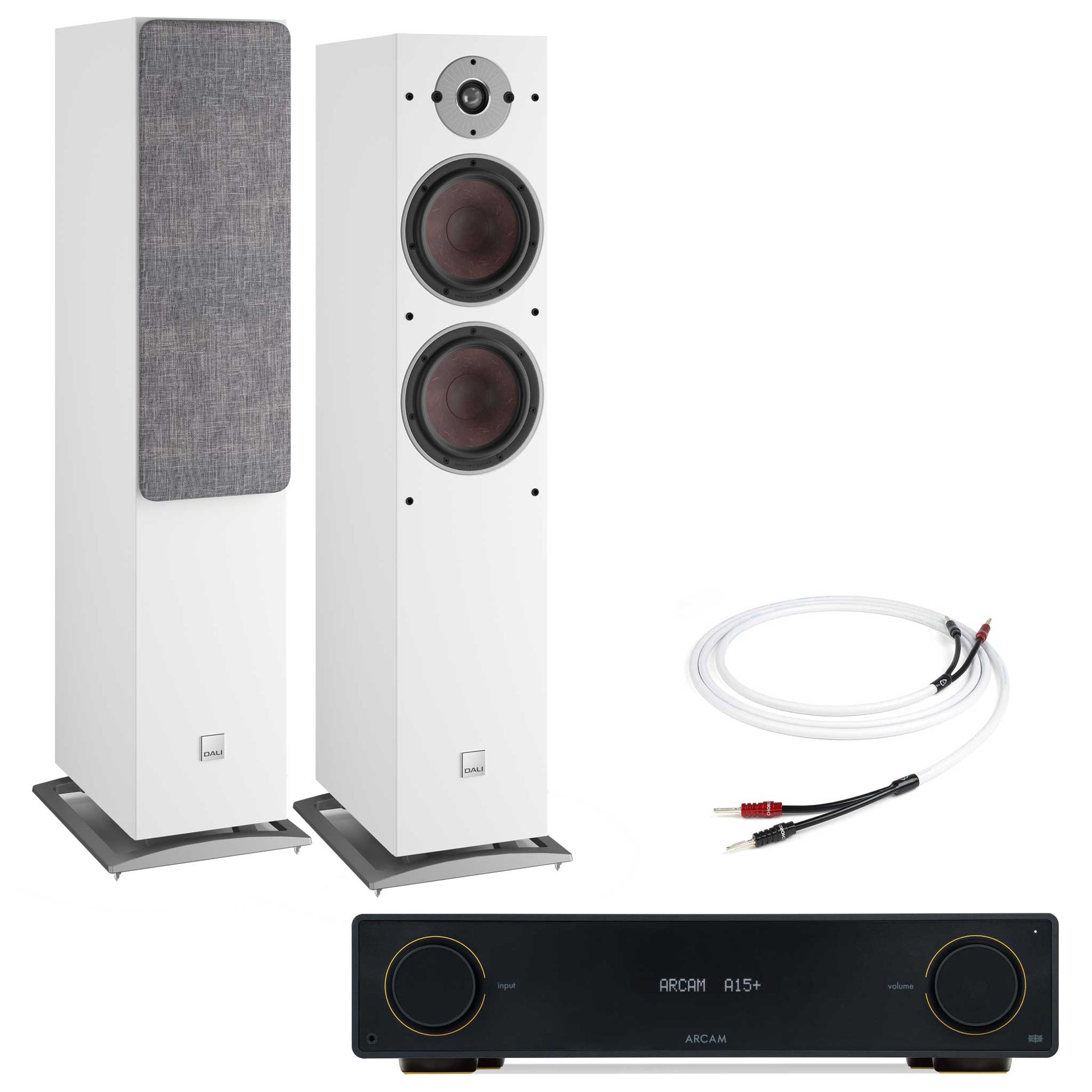 Arcam A15+ with Dali Oberon 7 White
