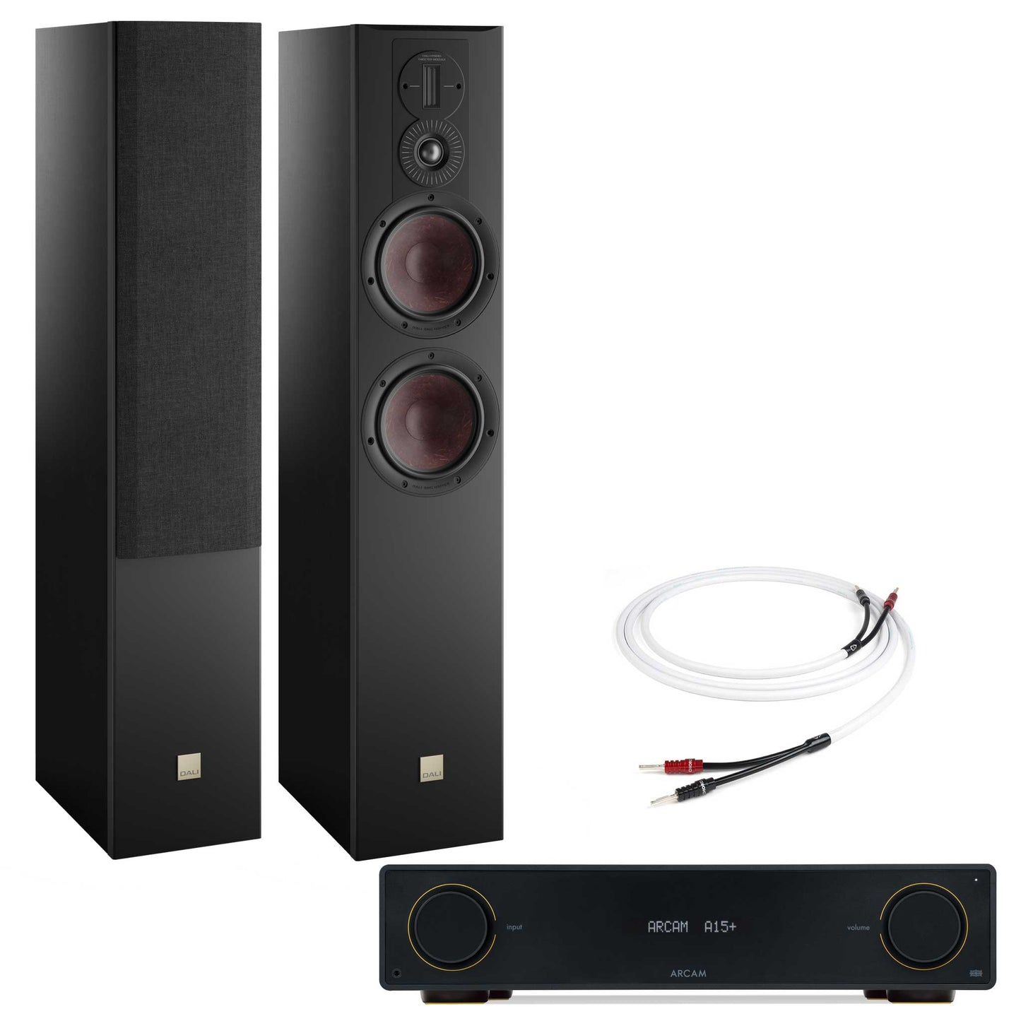 Arcam A15+ with Dali Opticon 6 MK2 Satin Black