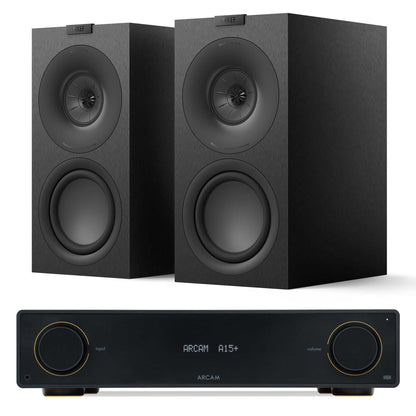 Arcam A15+ with KEF Q Concerto Satin Black