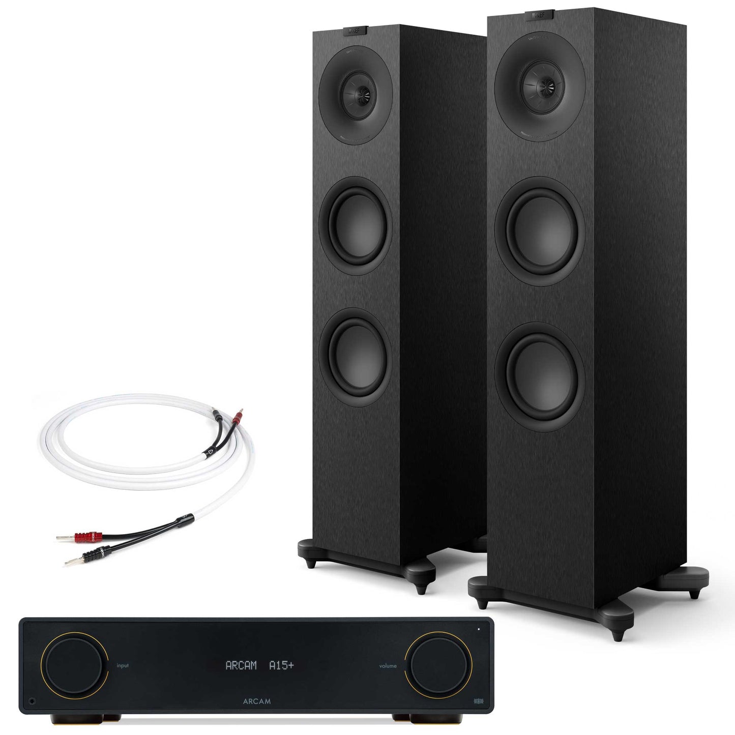 Arcam A15+ with KEF Q7 Meta Satin Black