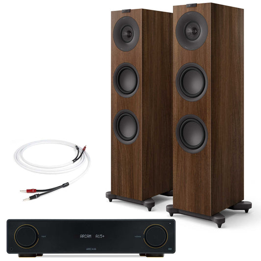 Arcam A15+ with KEF Q7 Meta Walnut