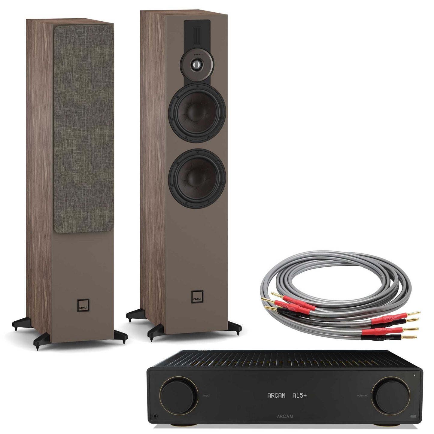 Arcam A15+ with Dali SONIK 7 Walnut
