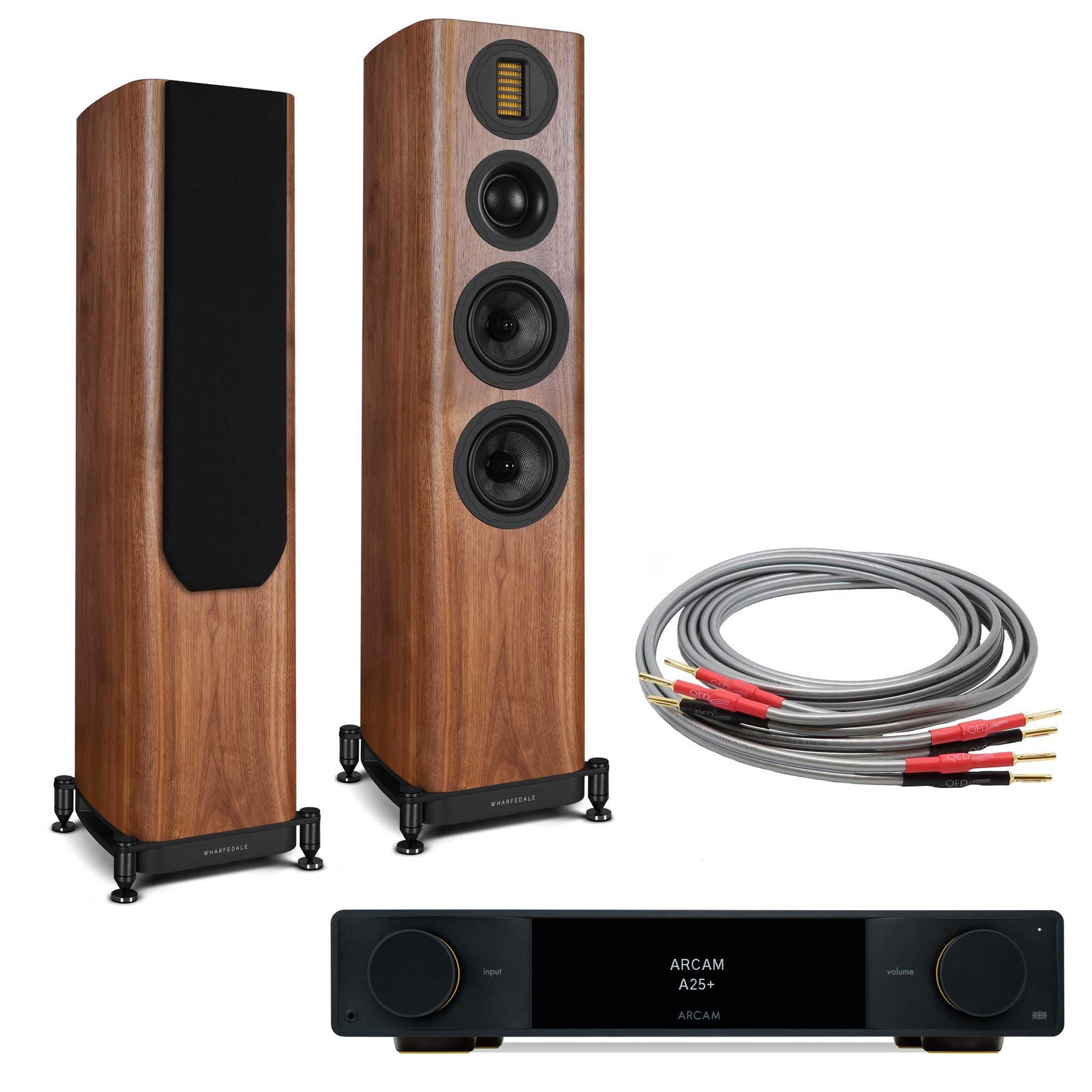 Arcam A25+ with Wharfedale EVO 5.3 Walnut