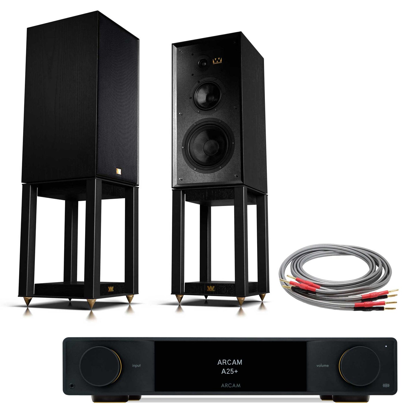 Arcam A25+ with Wharfedale Super Linton Black