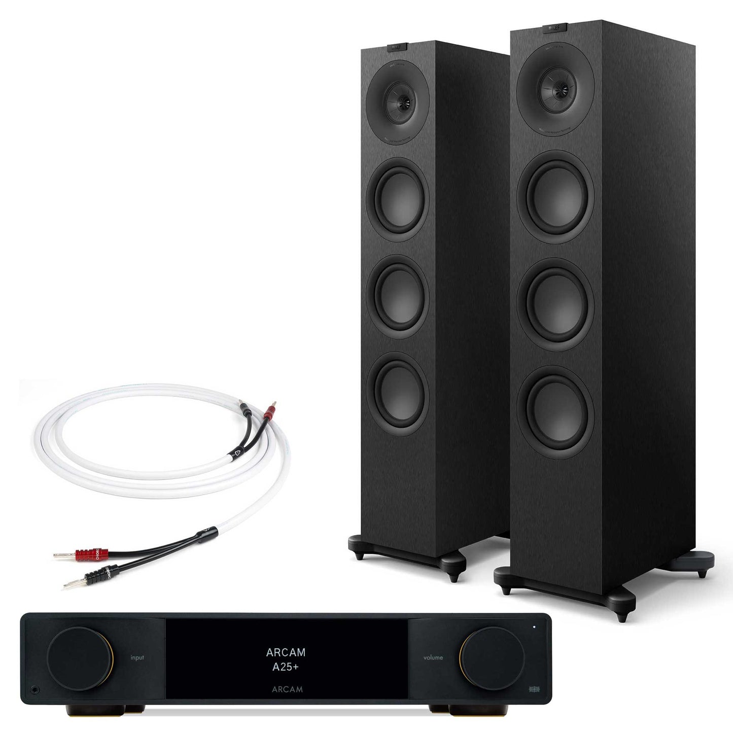 Arcam A25+ with KEF Q11 Meta Satin Black