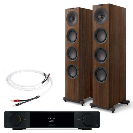 Arcam A25+ with KEF Q11 Meta Walnut
