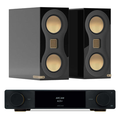 Arcam A25+ with Monitor Audio Studio 89 Black