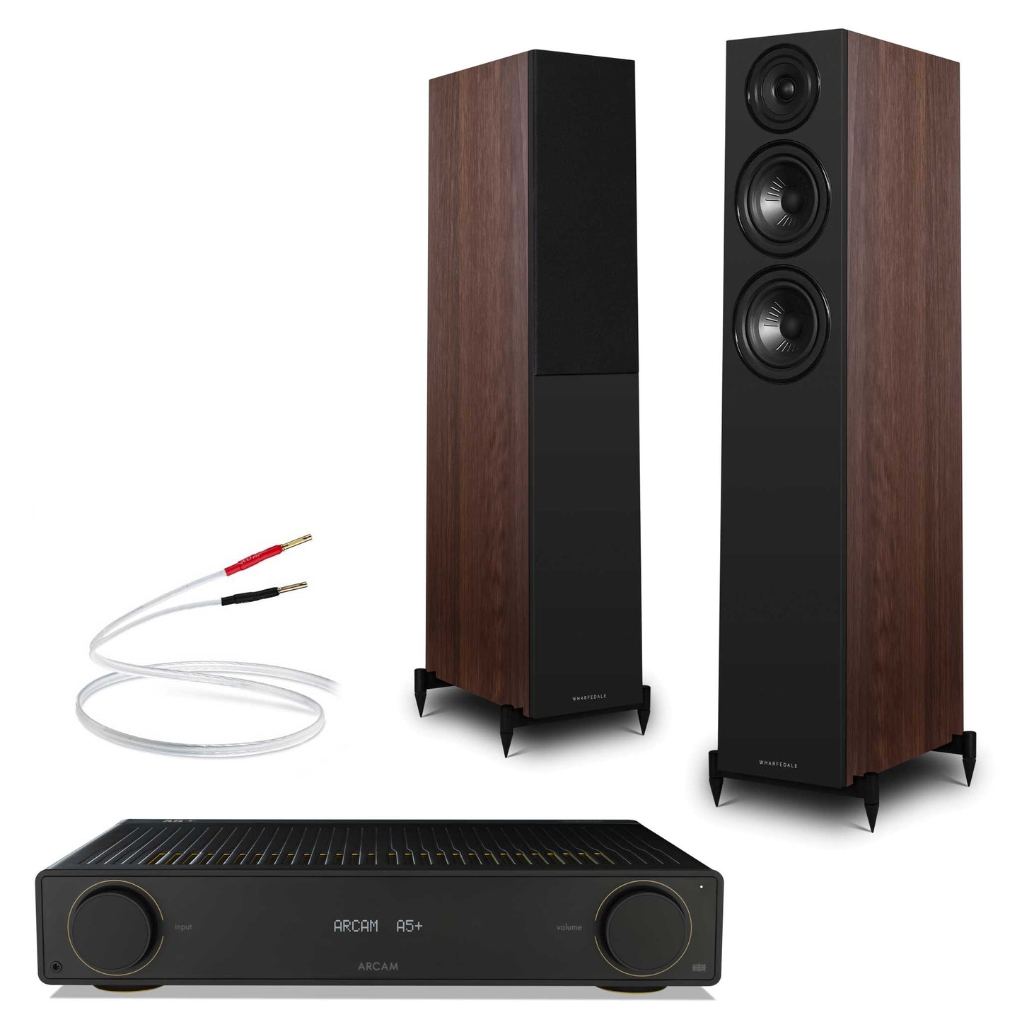 Arcam A5+ with Wharfedale Diamond 12.3i + Cables