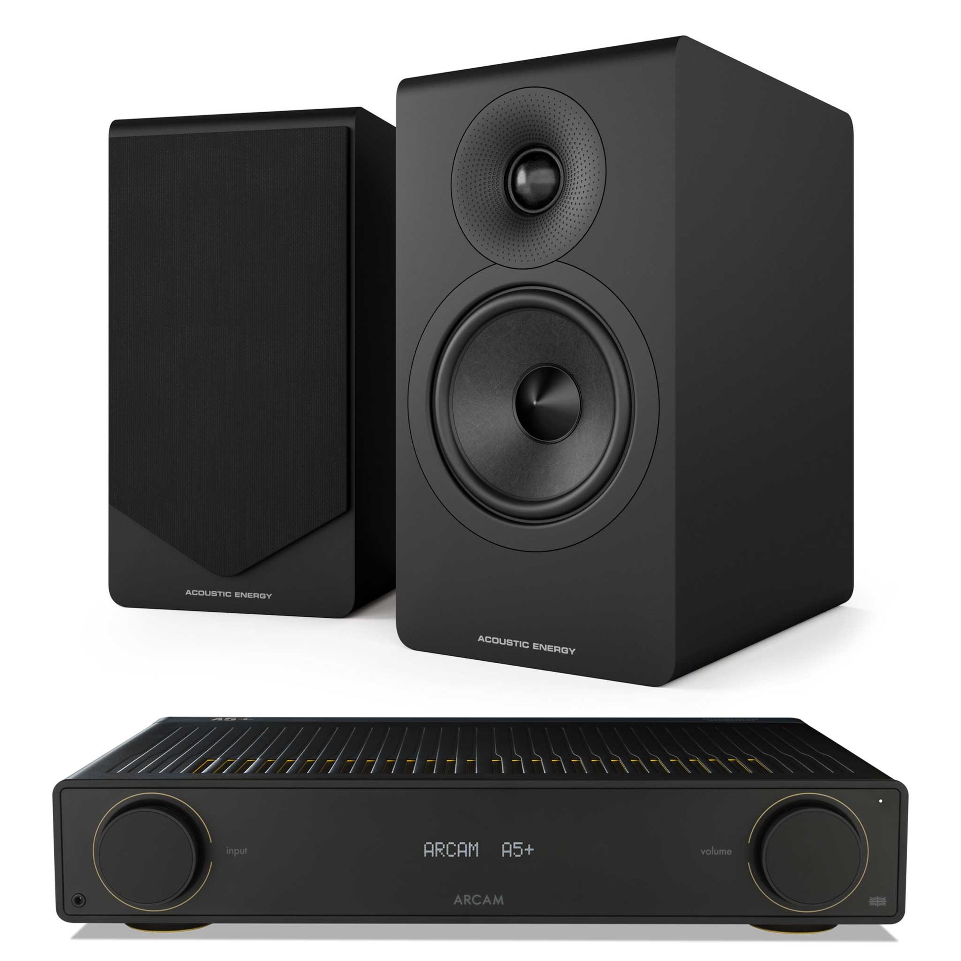 Arcam A5+ with Acoustic Energy AE300² Matte Black
