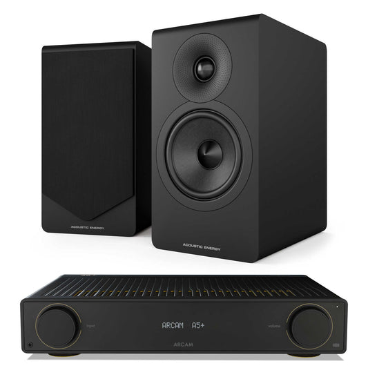 Arcam A5+ with Acoustic Energy AE300² Matte Black