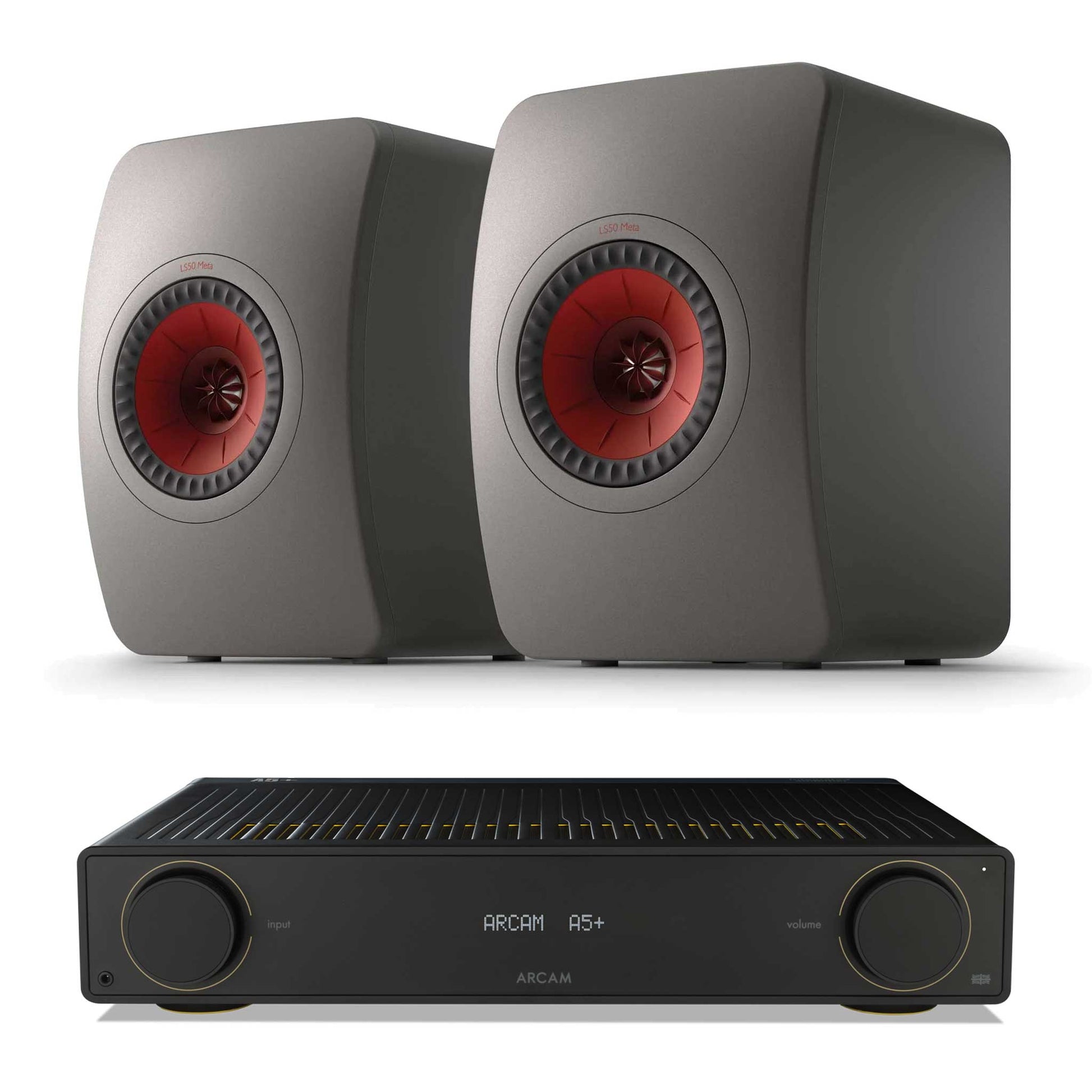 Arcam A5+ with KEF LS50 Meta Titanium Grey