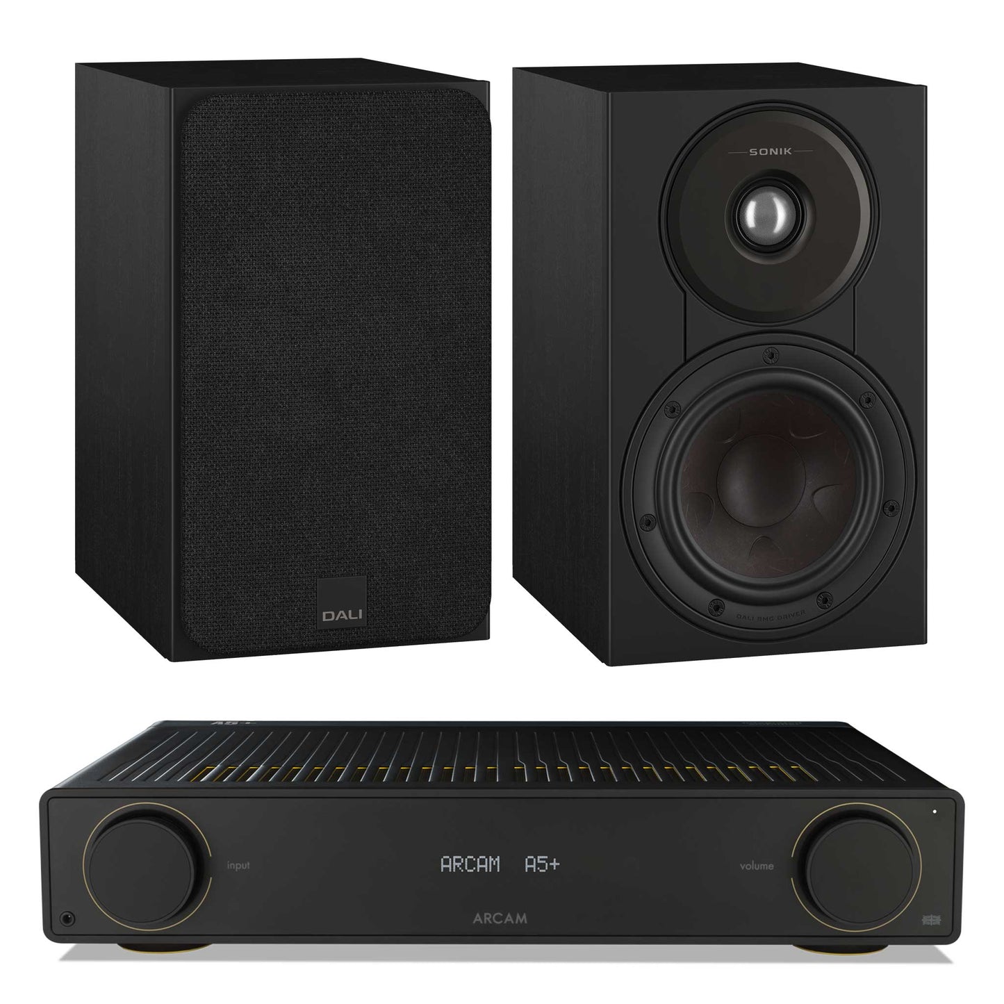 Arcam A5+ with Dali SONIK 1 Black Ash
