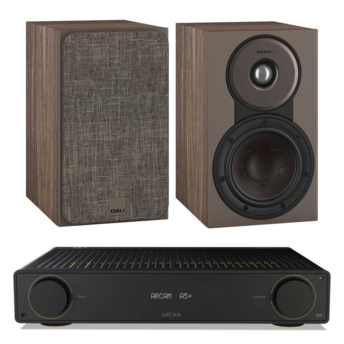 Arcam A5+ with Dali SONIK 1 Walnut