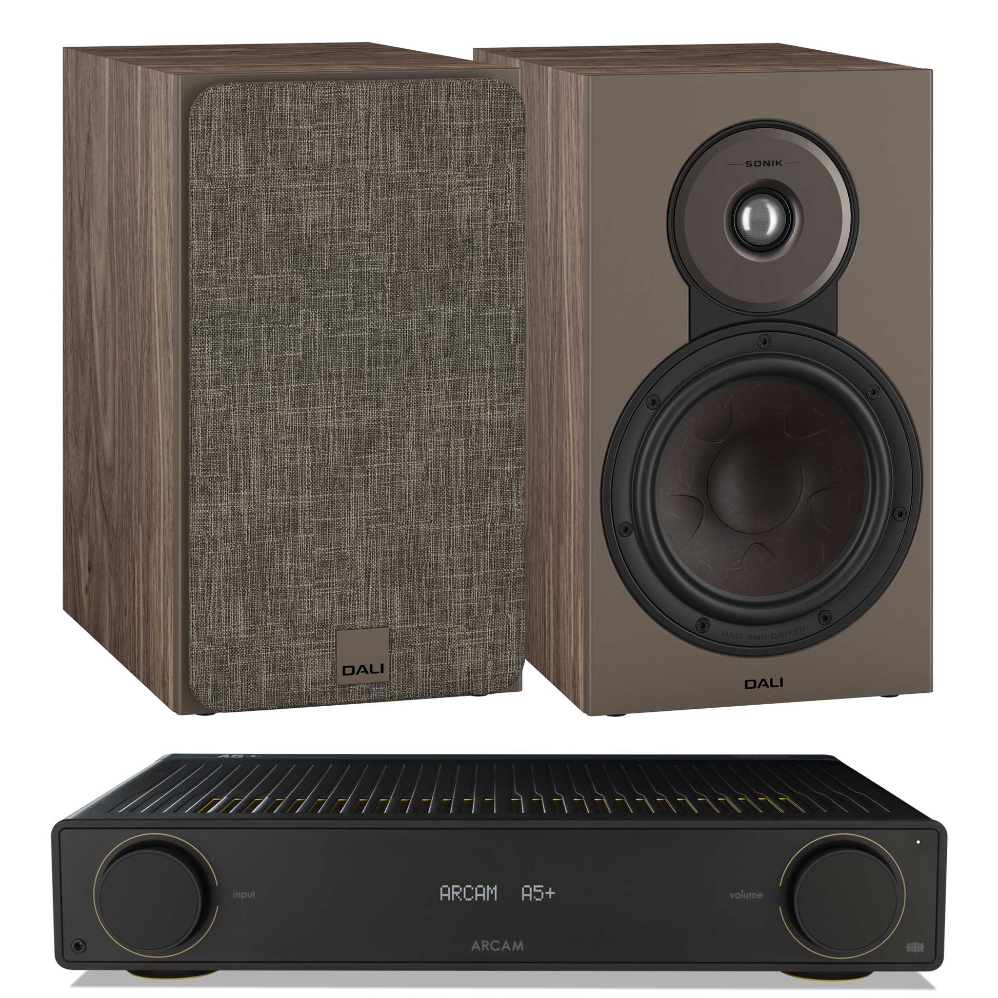 Arcam A5+ with Dali SONIK 3 Walnut