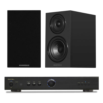 Rotel A8 Black with Wharfedale Diamond 12.1i Black