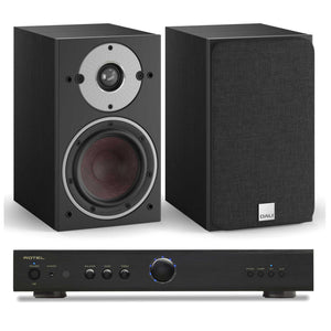 Rotel A8 Black with Dali Oberon 1 Black Ash