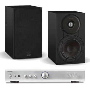 Rotel A8 Silver with Dali SONIK 1 Black Ash