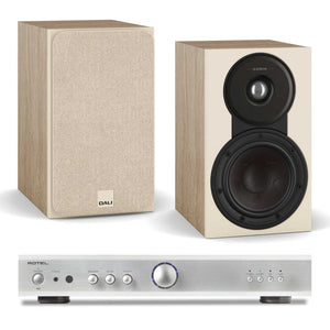Rotel A8 Silver with Dali SONIK 1 Natural Oak