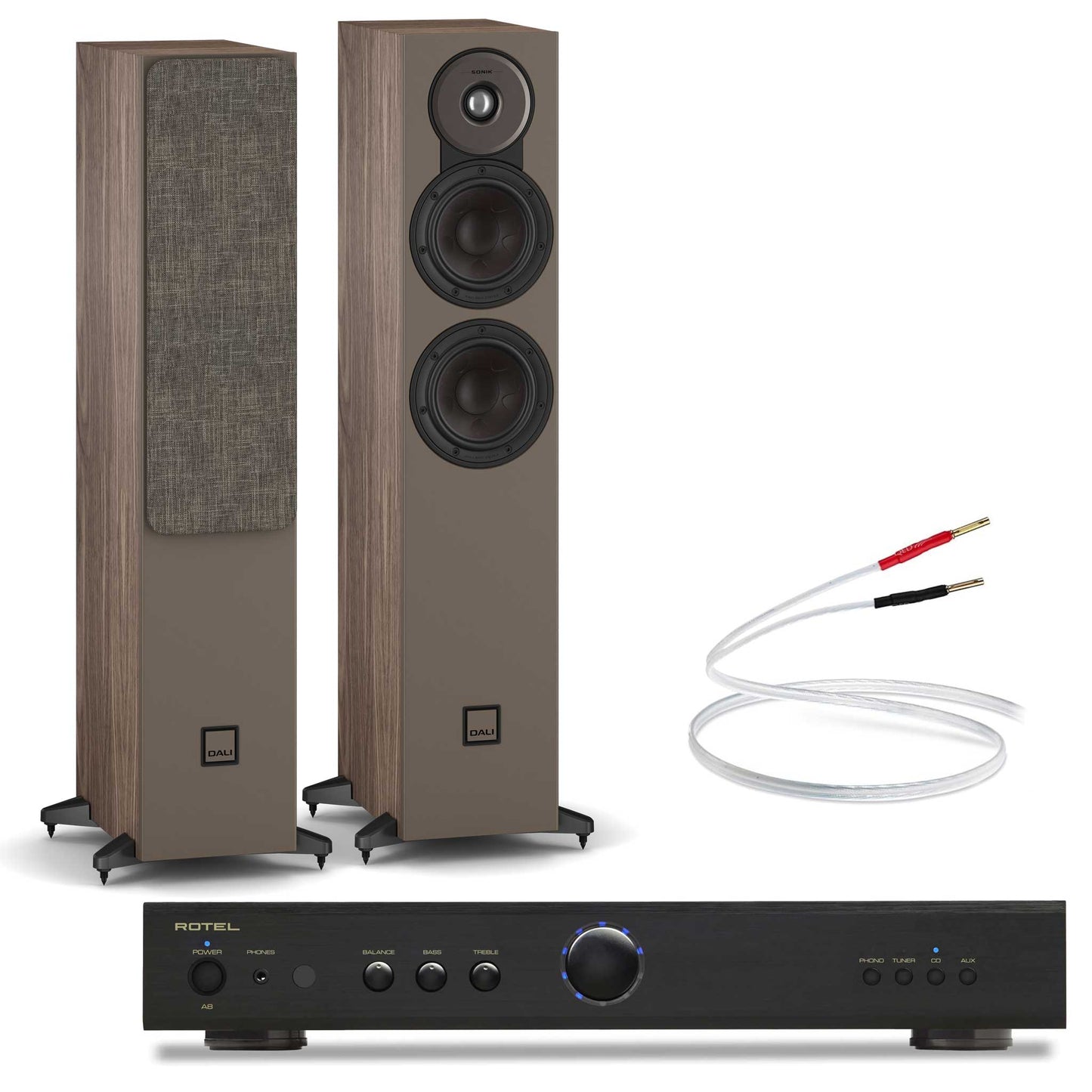 Rotel A8 + Dali SONIK 5 + Cables