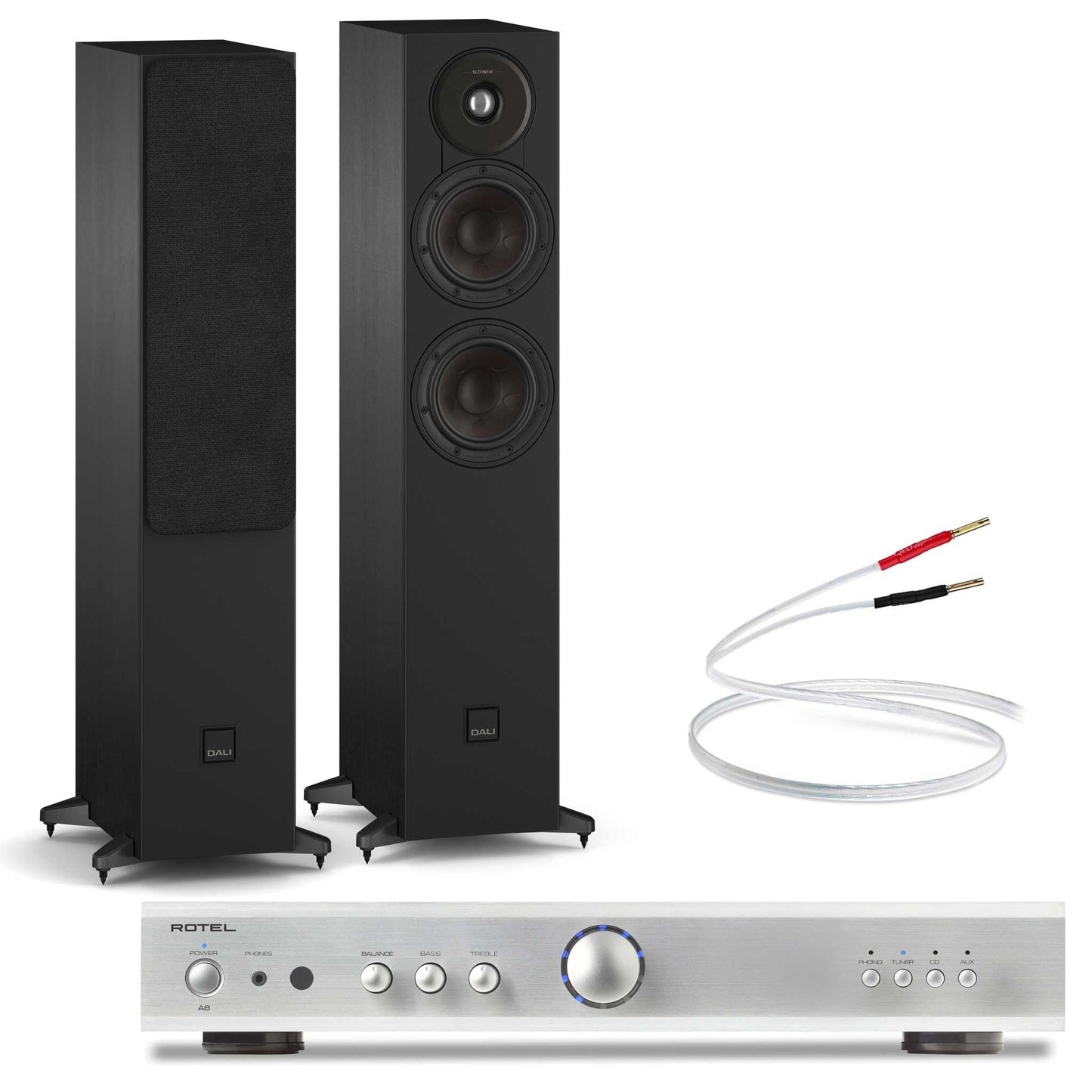 Rotel A8 + Dali SONIK 5 + Cables