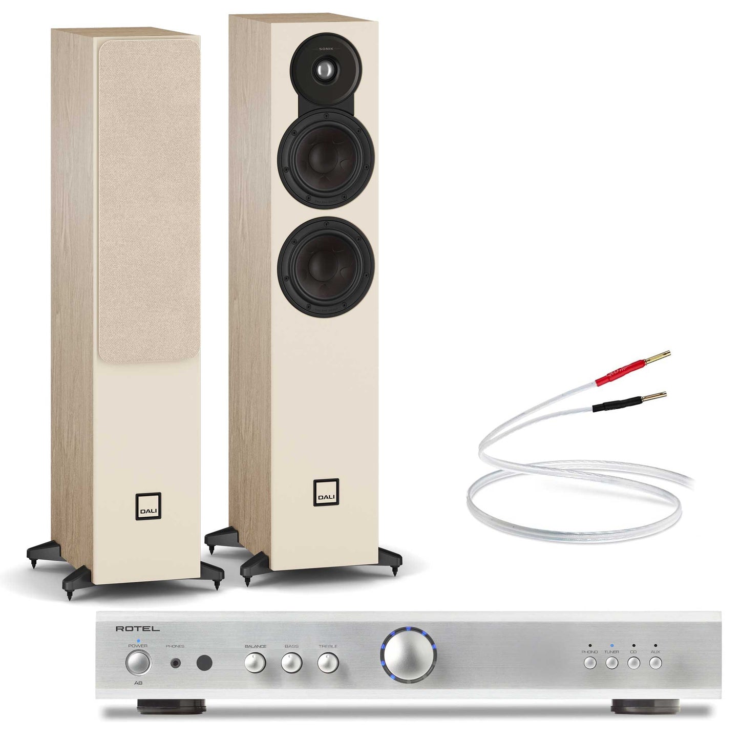 Rotel A8 + Dali SONIK 5 + Cables