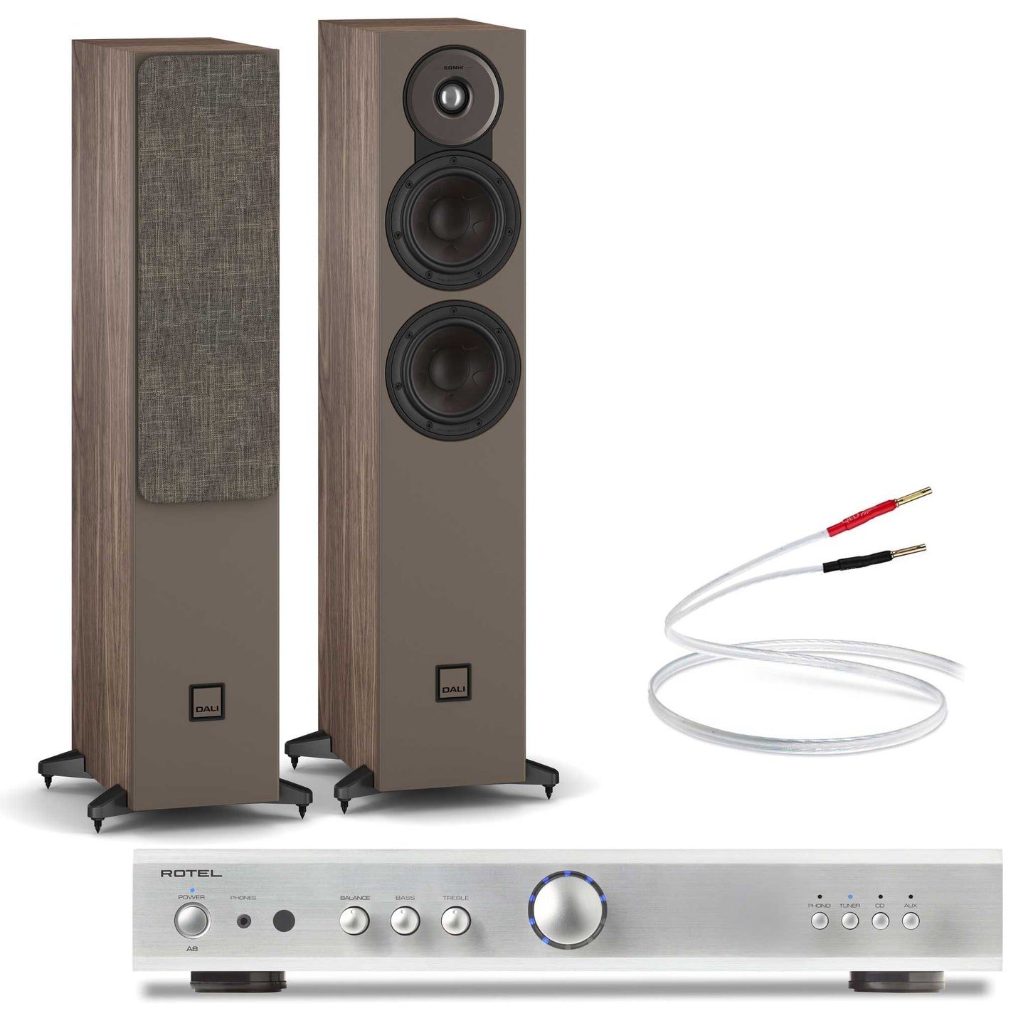 Rotel A8 + Dali SONIK 5 + Cables