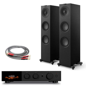 Audiolab 9000A Black with KEF Q7 Meta Satin Black