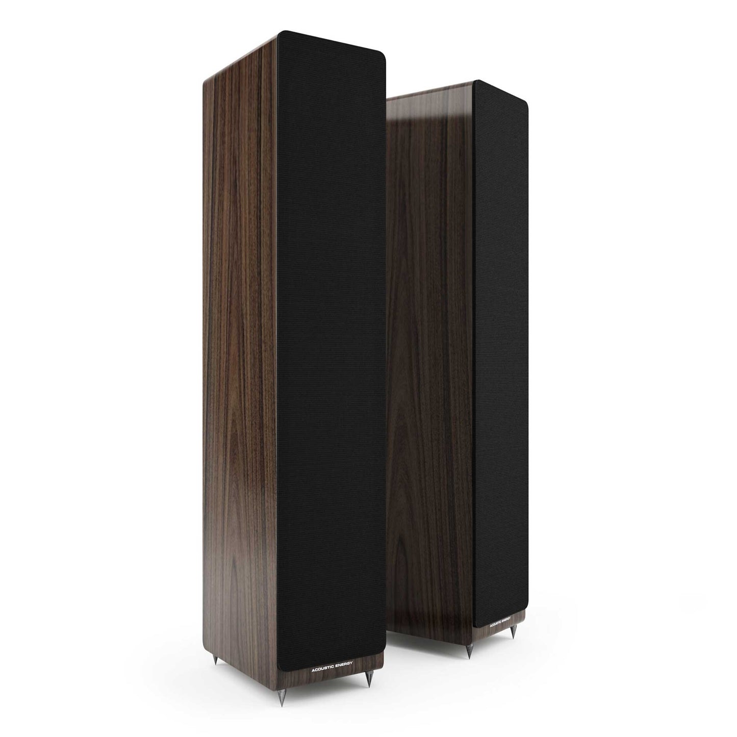 Acoustic Energy AE109² Walnut with grilles on 