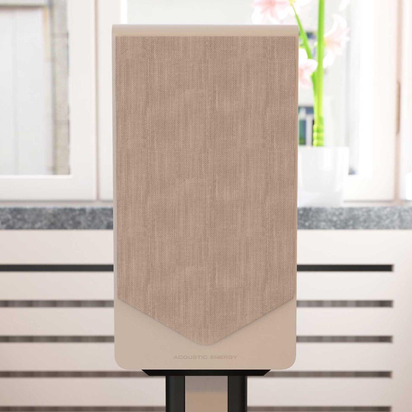 Acoustic Energy AE300² Matte White Front Grille On