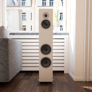 Acoustic Energy AE320² Matte White Room Setting