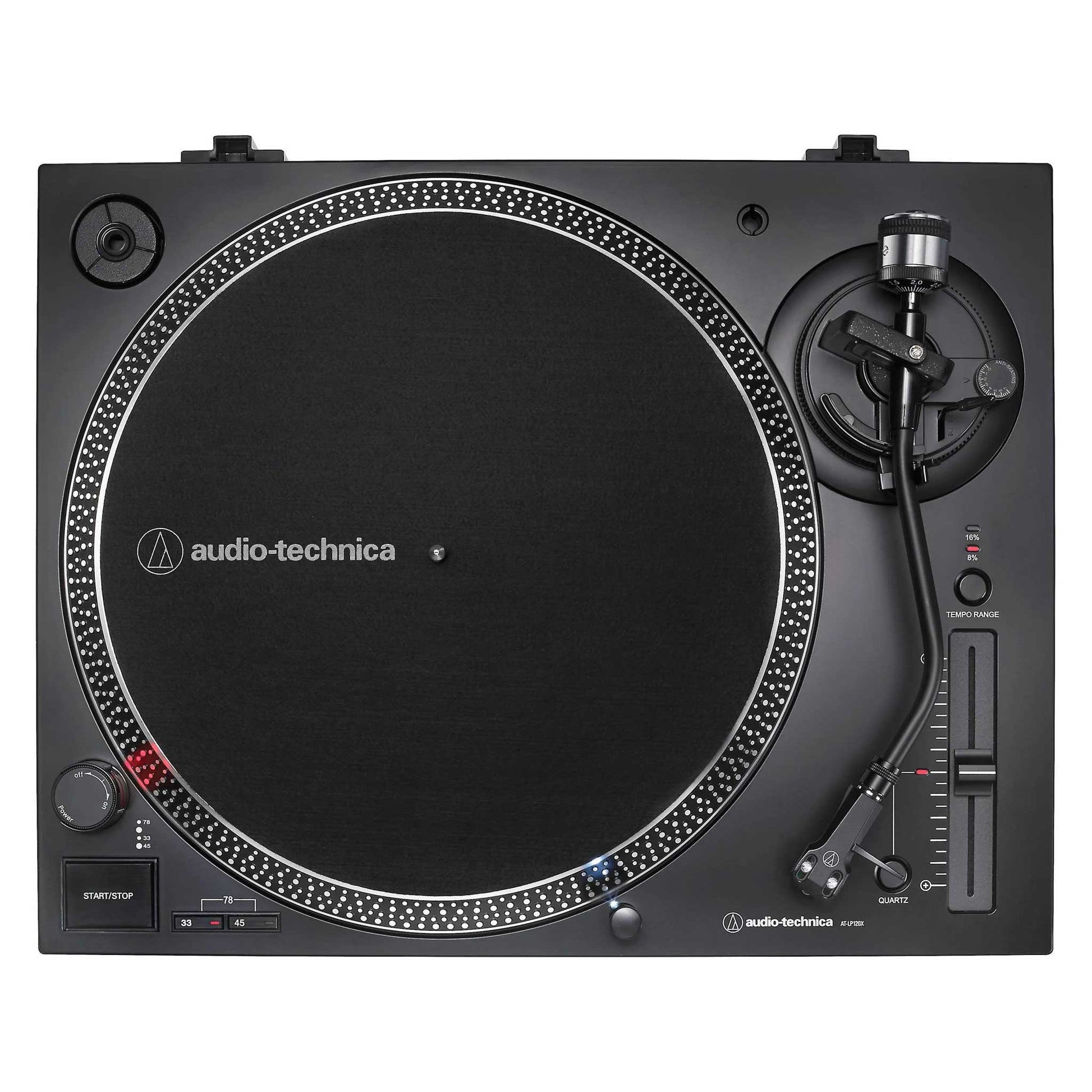  Audio-Technica AT-LP120XUSB Black Top View