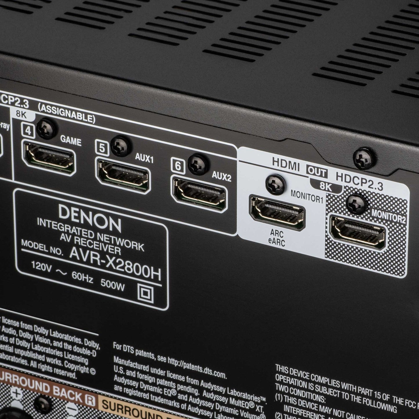 Denon AVR-X2800H AV Receiver