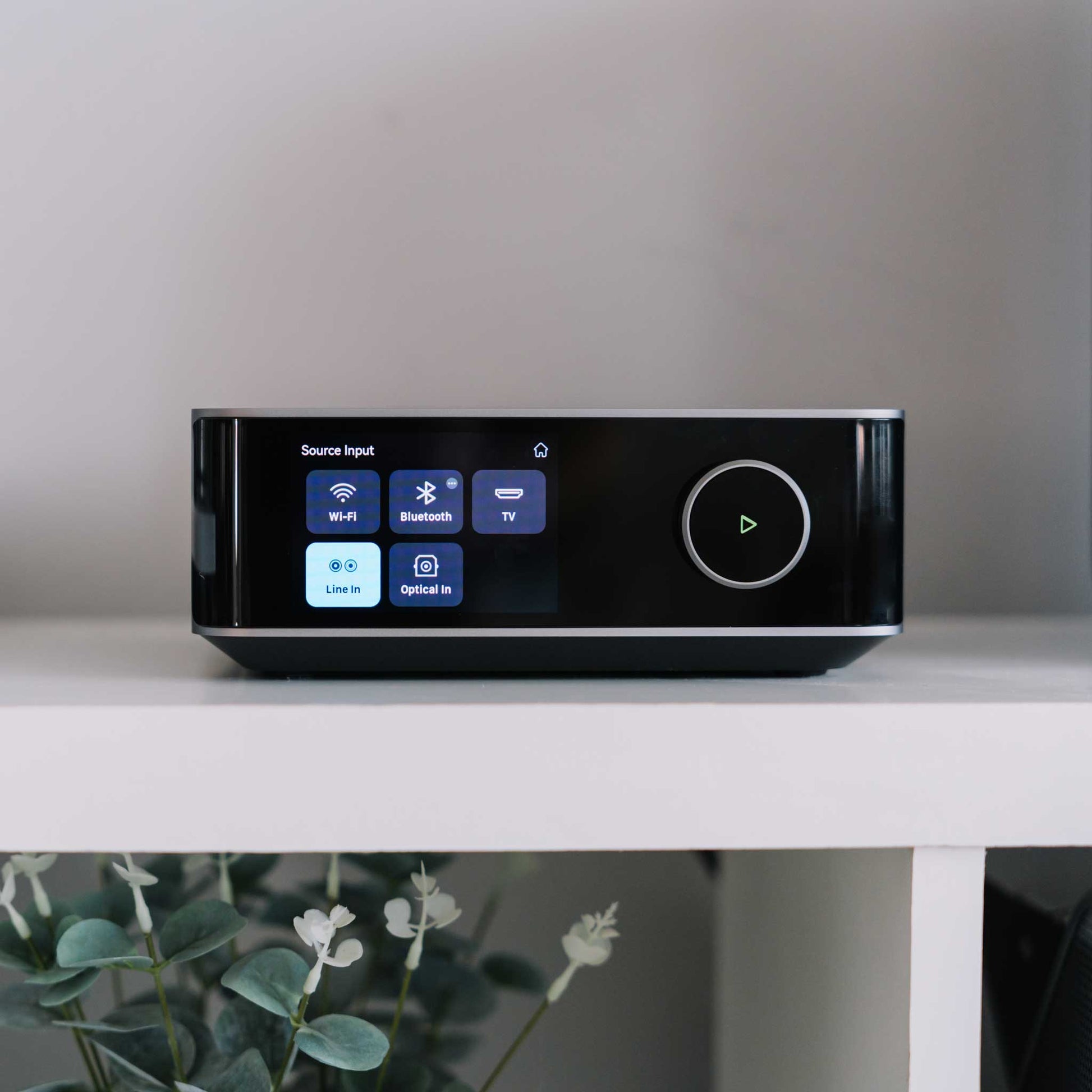 WiiM Amp Ultra Space Grey Room Setting