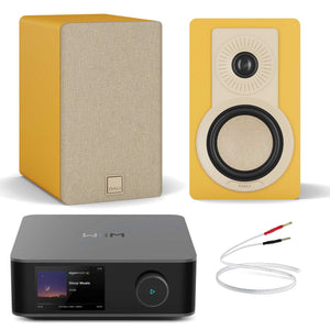 WiiM Amp Ultra Space Grey with Dali Kupid Golden Yellow