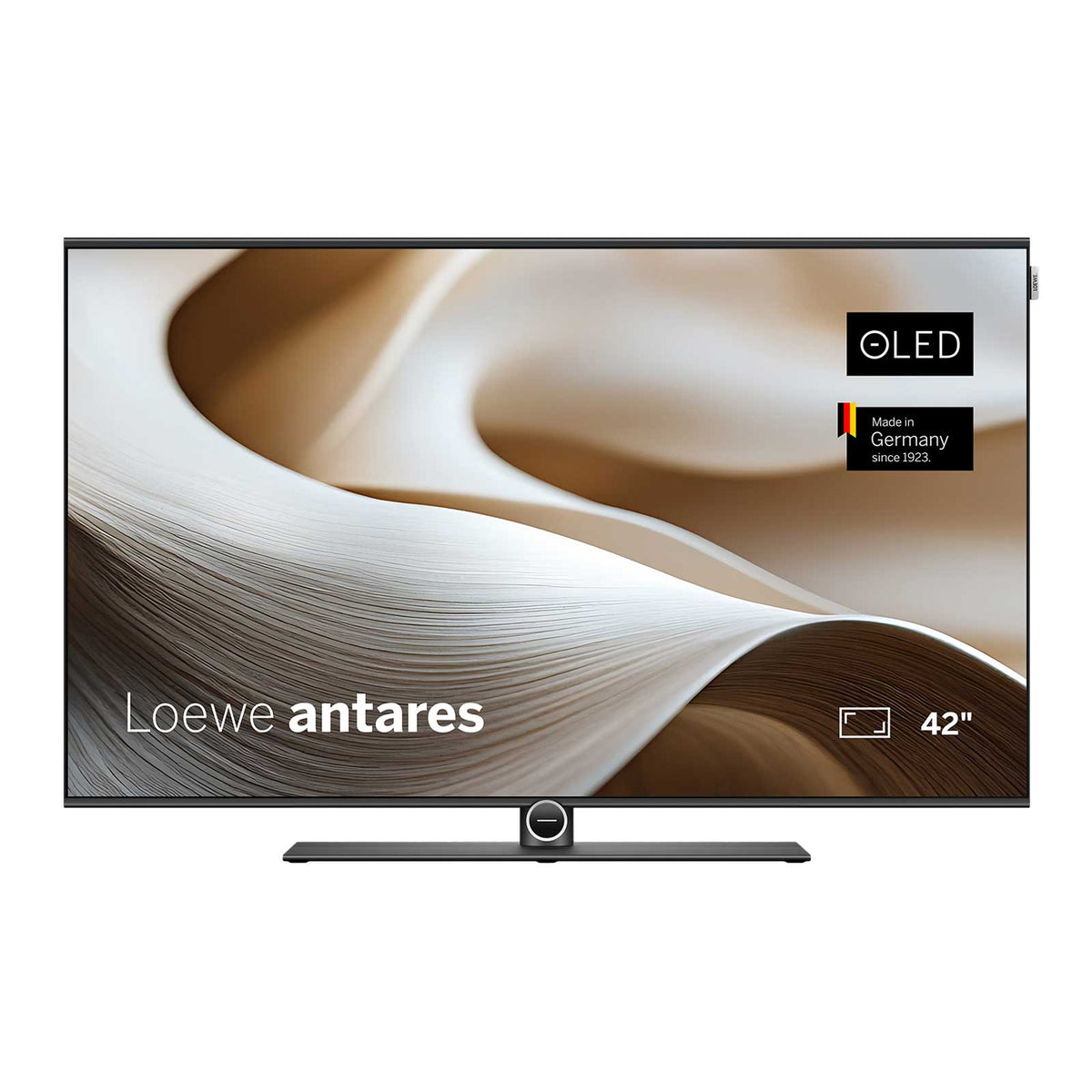 Loewe Antares 42" 4K OLED TV with aluminium black onlays
