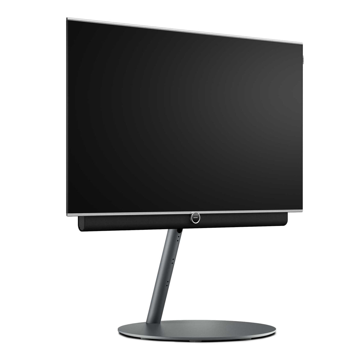 Loewe Antares 48 4K OLED TV with optional Flex Stand and Antares soundbar