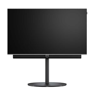 Loewe Antares 48 4K OLED TV with optional Universal stand and Antares soundbar