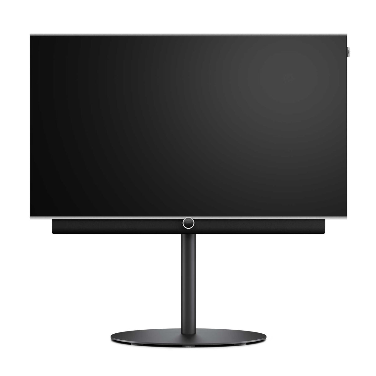 Loewe Antares 48 4K OLED TV with optional Universal stand and Antares soundbar