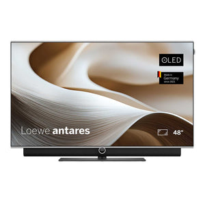 Loewe Antares 48 4K OLED TV with optional Antares Soundbar