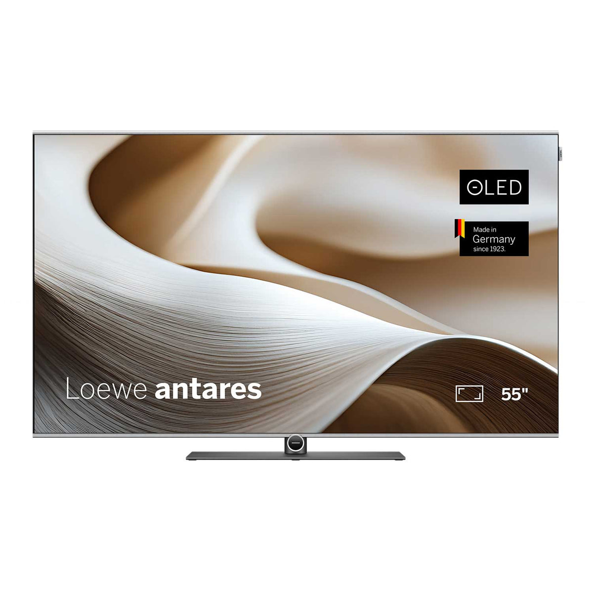 Loewe Antares 55 4K OLED TV on Table Stand