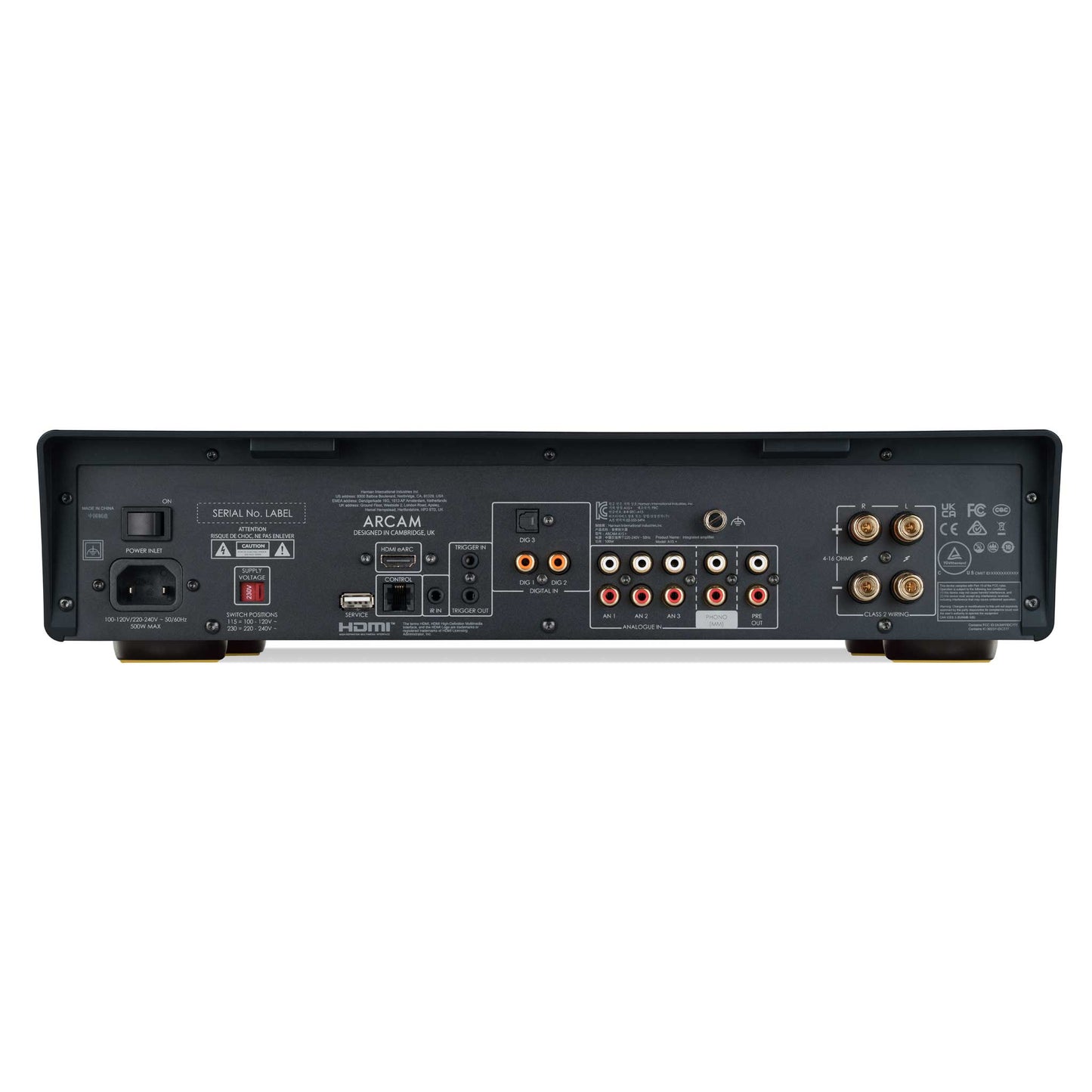 Arcam A15+ Rear View