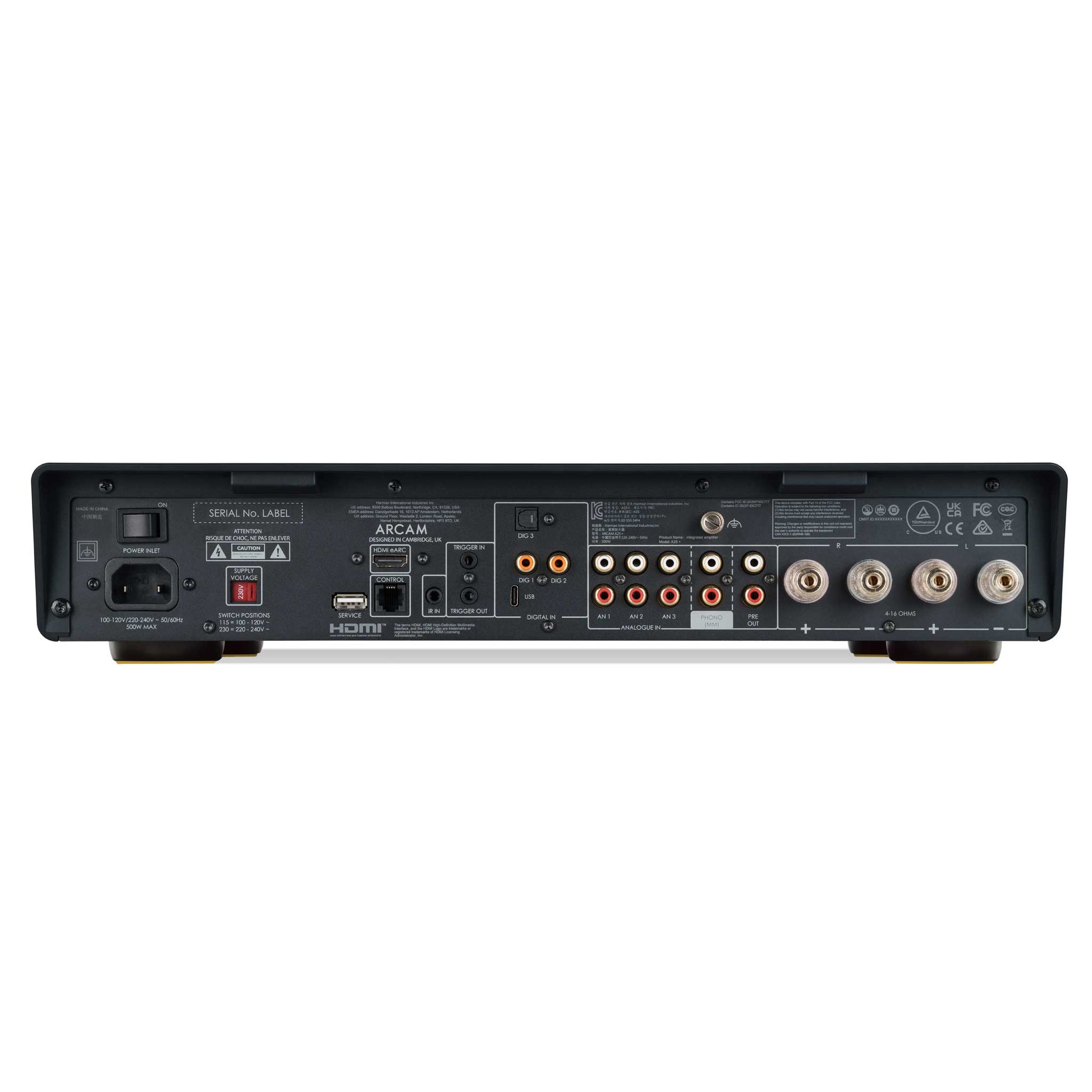 Arcam A25+ Rear View