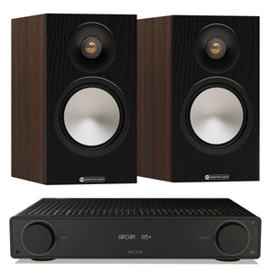 Arcam A5+ with Monitor Audio Bronze 50 7G Walnut