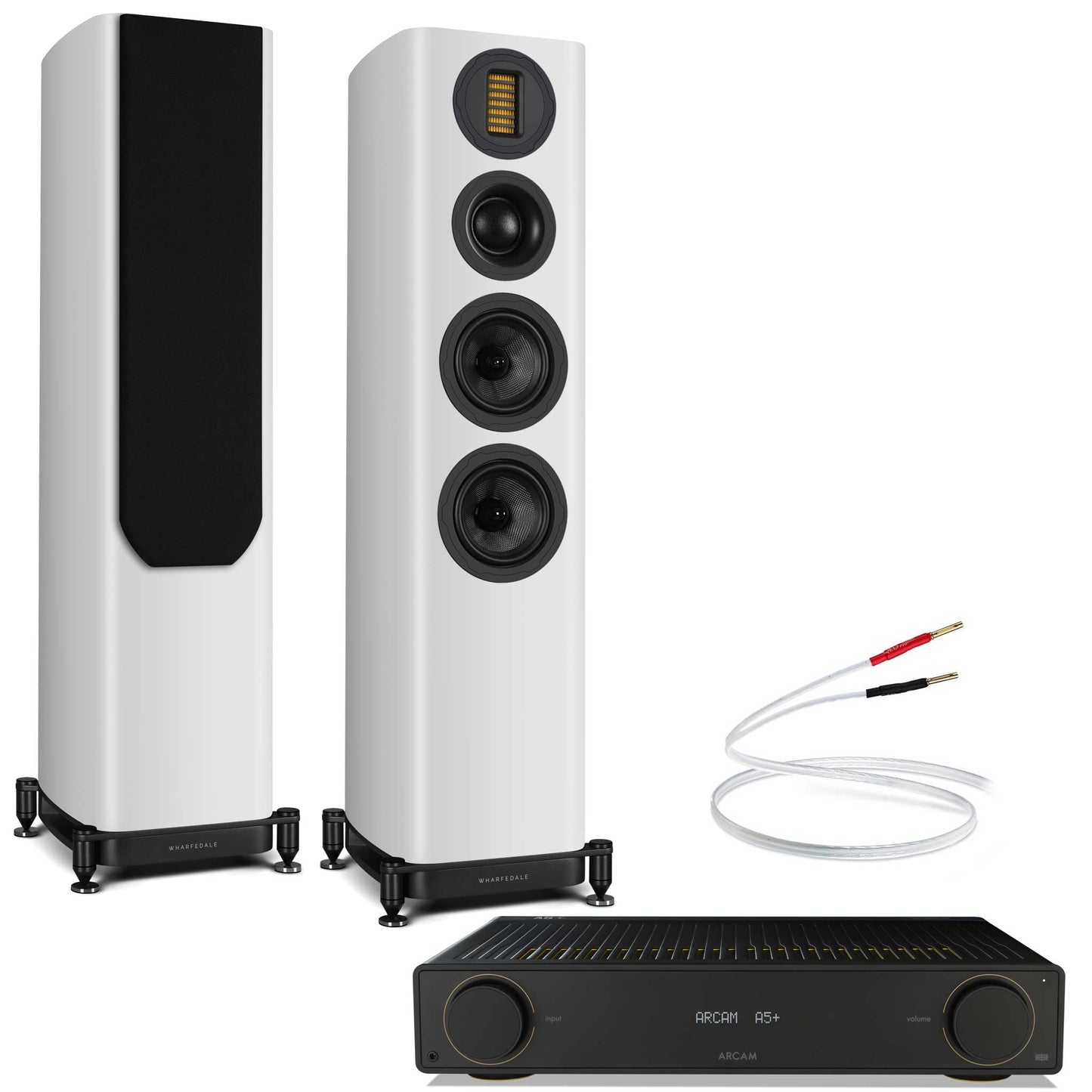 Arcam A5+ with Wharfedale Evo 5.3 White