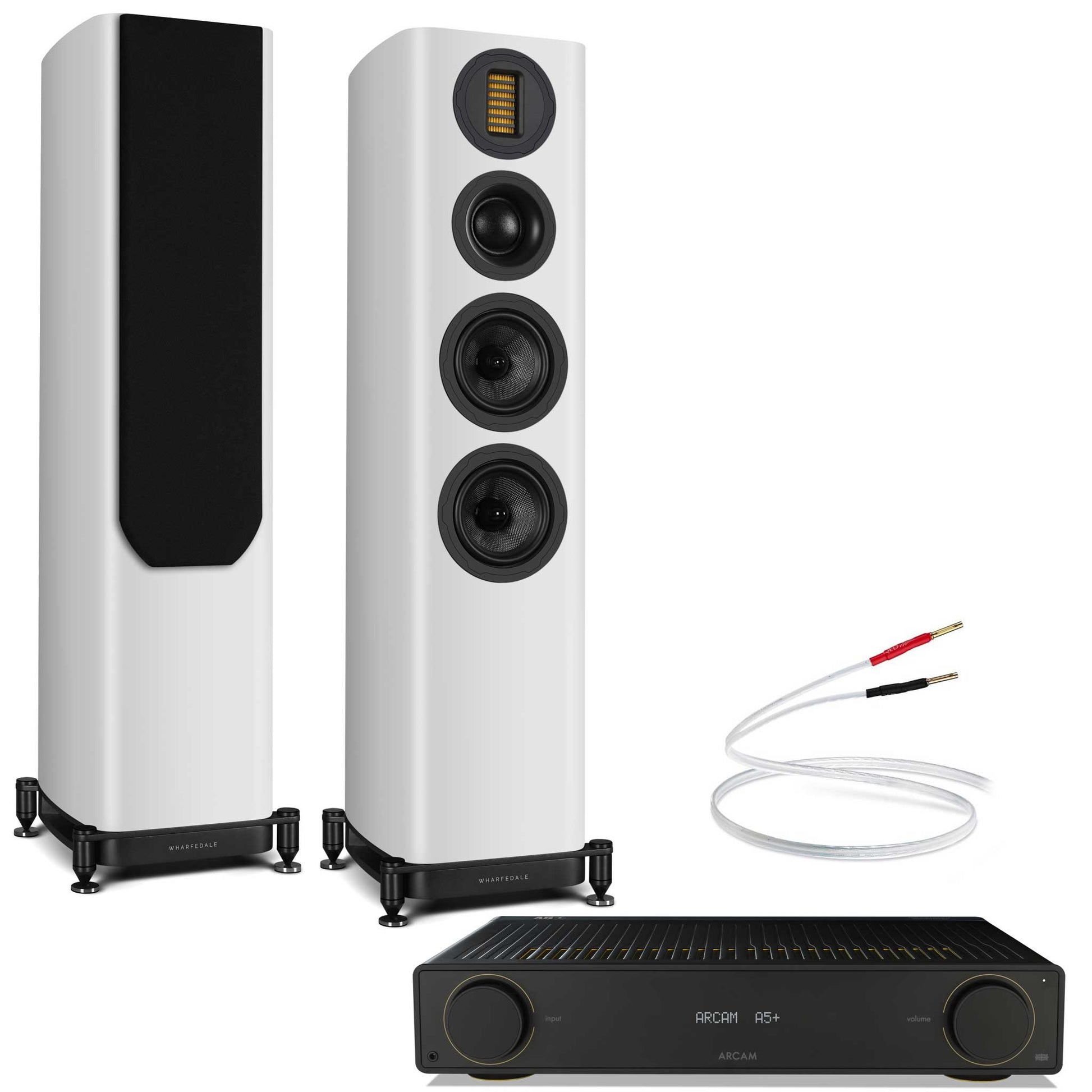 Arcam A5+ with Wharfedale Evo 5.3 White