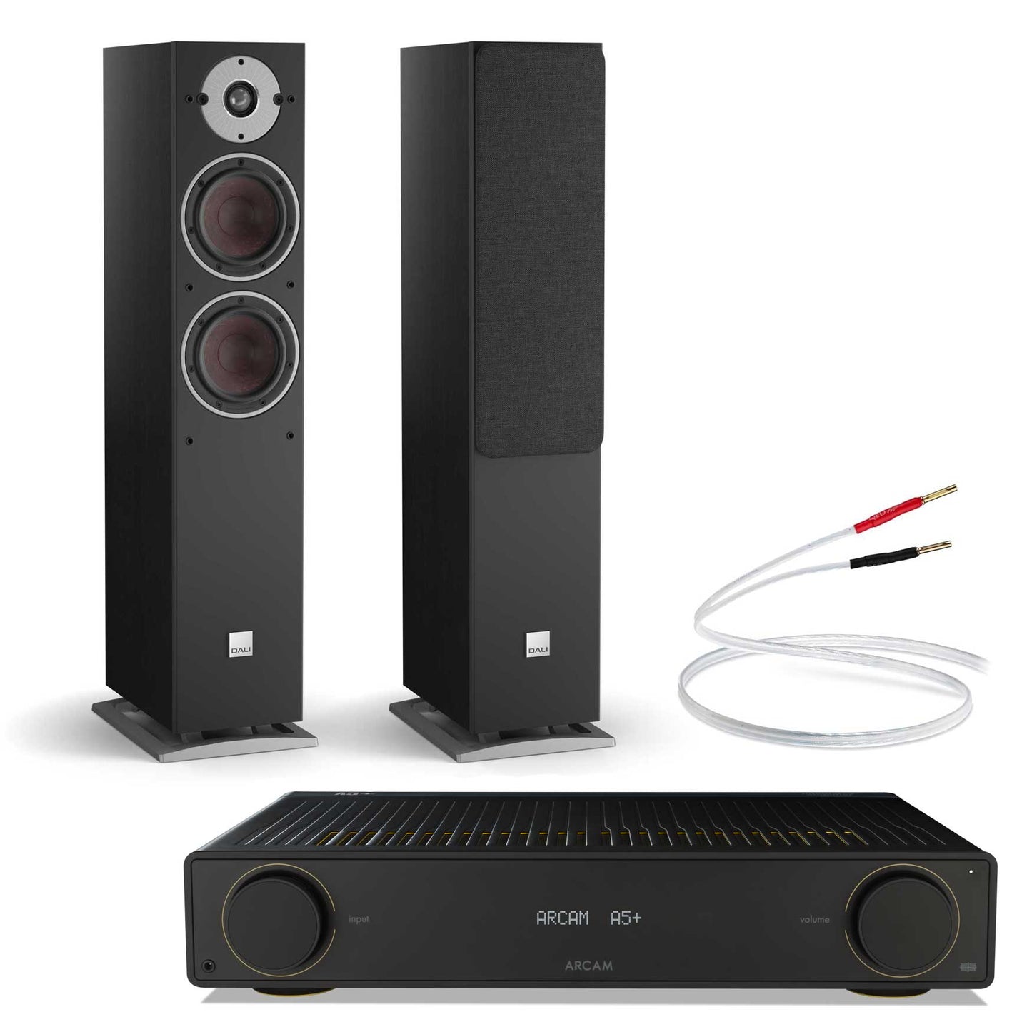 Arcam A5+ with Dali Oberon 5 Black Ash